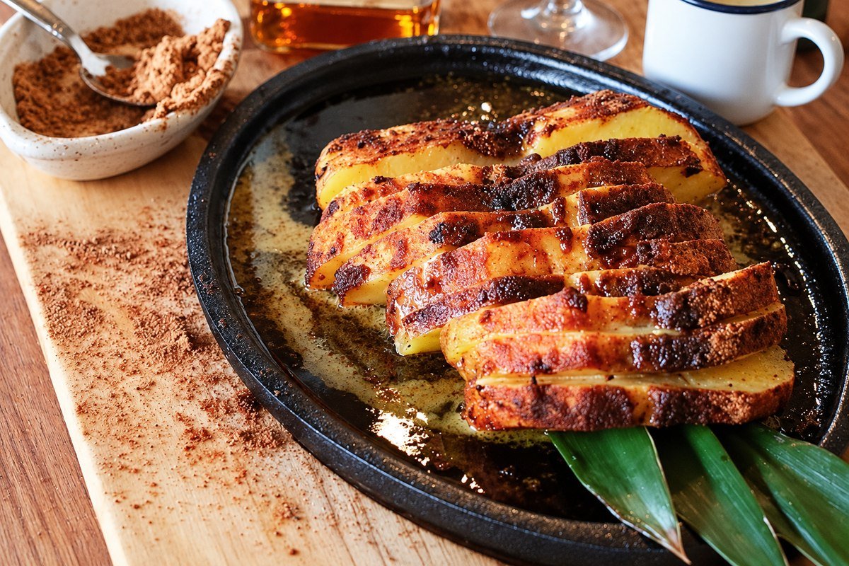Piña asada